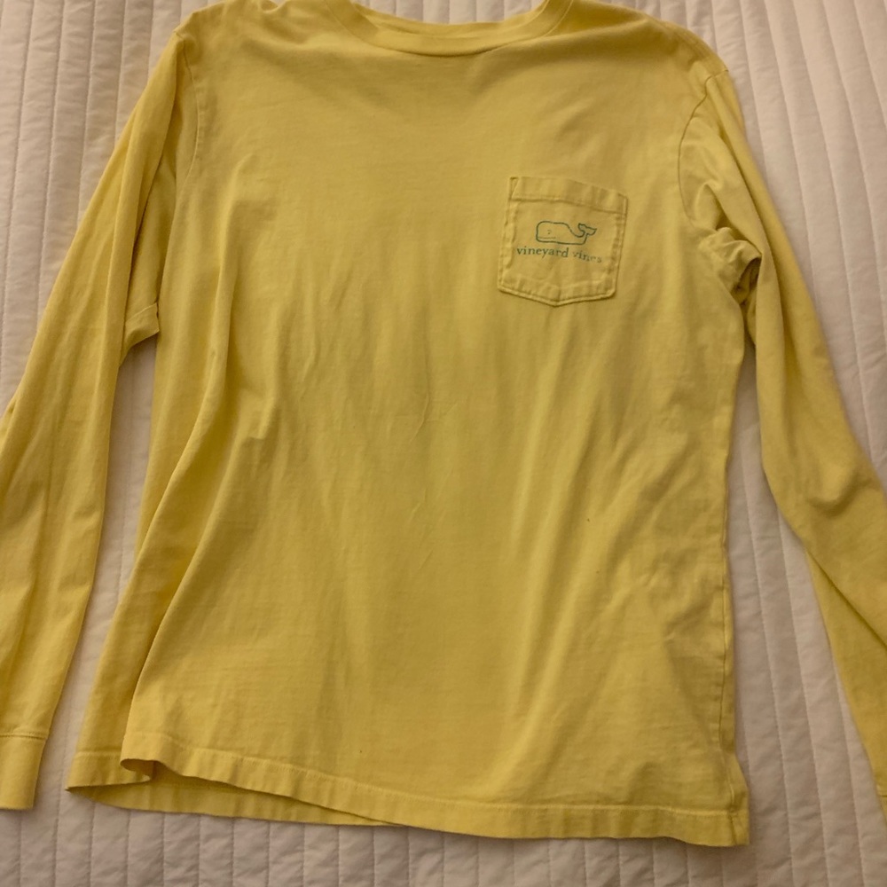 Yellow Vineyard Vines Long Sleeve